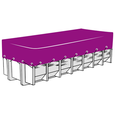 Siatka na kontener, HDPE, 3x6 m, czarna