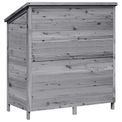 Shed ogrodowy Szary 106 x 56 x 113,5 cm Drewno Świerkowe