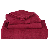 8-cz. zestaw ręczników, FROGN, bordo, 360 g/m²