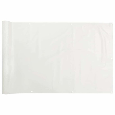 Osłona balkonowa, biała, 800x120 cm, PVC