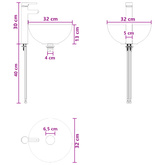 Zestaw mebli łazienkowych 5 szt. Biały 33 x 34,5 x 160 cm