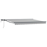 Ręczny ramowy zewnętrzny markizowy z LED 4 x 2 m