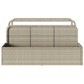 Poolside Float Storage Jasnoszary 110x100x57 cm Polirattan