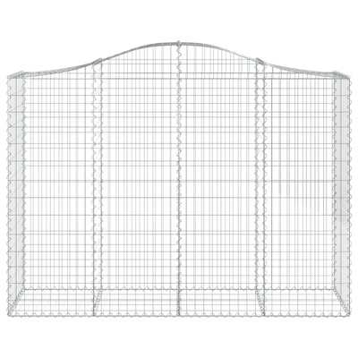 Kosze gabionowe, 50 szt, 200x50x140/160cm, galwanizowane żelazo