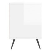 vidaXL Szafka pod TV, wysoki połysk, biała, 150x30x44,5 cm