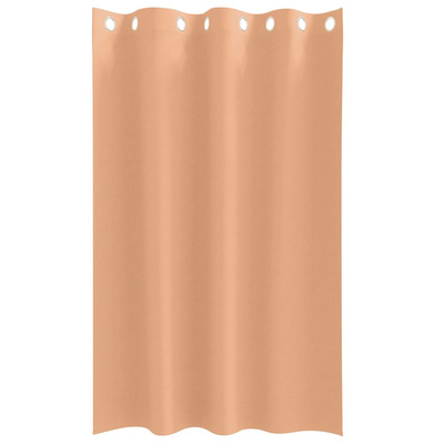Firany blackout z kółkami 2 pcs Jasny Brąz 175 x 140 cm