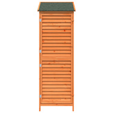 Shed ogrodowy brązowy 59 x 56 x 176 cm Drewno Świerkowe
