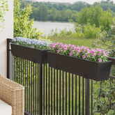 Balustrada 2 pcs 80 x 17 x 17 cm Metal