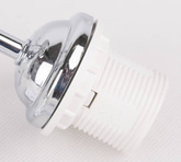 Lampa sufitowa chrom 3x40W biały klosz z kryształkami Simpli Candellux 33-63847