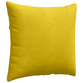 Poduszki na sofę 2 pcs Żółty 45 x 45 cm Tkanina sztruksowa