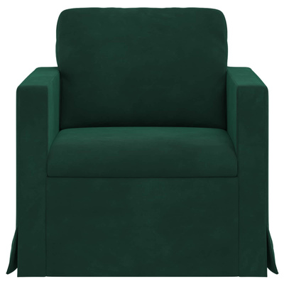 Sofa Ciemna zieleń 78 x 78 x 80 cm Aksamit