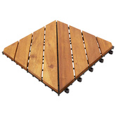 Płytka Tarasowa 10 pcs Brązowy 30 x 30 cm Drewno Akacjowe