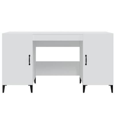 vidaXL Biurko, białe, 140x50x75 cm, materiał drewnopochodny wariant 4