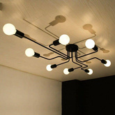 Lampa sufitowa żyrandol plafon pająk 8 ramion xloft