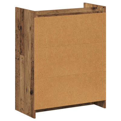 Szafka na buty z przechowywaniem Stare drewno 73,5 x 36 x 92 cm