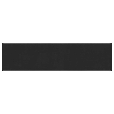 Parapet okienny Czarny z rysunkiem drewna 80 x 20 x 4,5 cm PVC
