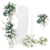 Łuk Ślubny 3 pcs Biały Stal