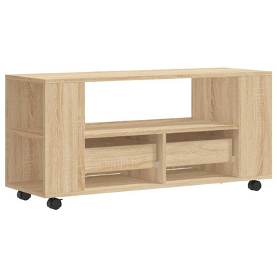 vidaXL Szafka pod TV, dąb sonoma, 102x34,5x43, materiał drewnopochodny