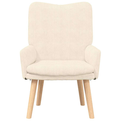 fotel Kremowy 63 x 67 x 94 cm tkanina