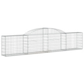 Kosze gabionowe, 20 szt., 300x30x60/80 cm, galwanizowane żelazo