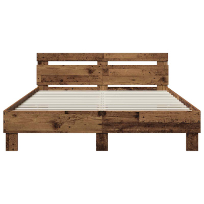 Ramka łóżka Stare drewno 120 x 190 cm Drewno inżynieryjne