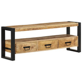 vidaXL Szafka pod TV, 120x30x45 cm, lite drewno mango