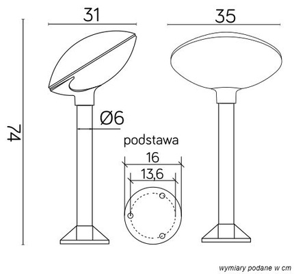 Lampa ogrodowa stojąca TAO 3