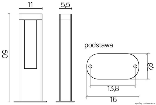 Lampa ogrodowa stojąca GL15402