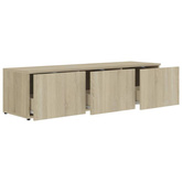 vidaXL Szafka pod TV, dąb sonoma 120x34x30 cm, materiał drewnopochodny