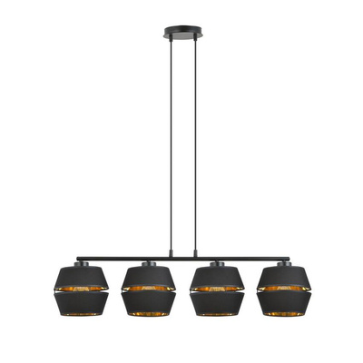 Lampa wisząca  PIANO 4 BLACK/GOLD