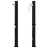 Ogrodowy prysznic solarny z końcówką prysznicową i kranem, 35 L