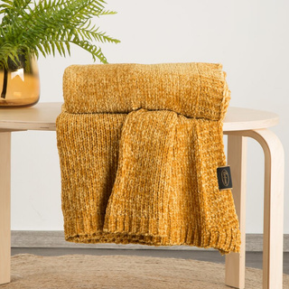 Koc Lucy żółty 150x200