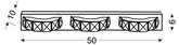 Kinkiet LED SHIPI 23-45324 KRYSZTAŁKI 50cm