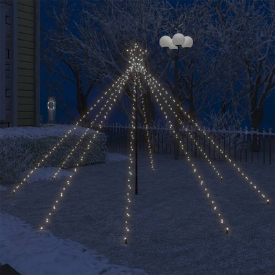 Choinka z lampek ułożonych w wodospad, 400 diod LED, 2,5 m vidaXL