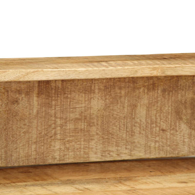 Konsola Brązowy 100 x 55 x 89.5 cm Lite drewno mango i metal