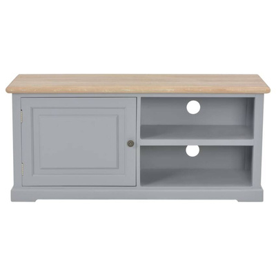 vidaXL Szafka pod TV, szara, 90x30x40 cm, drewniana