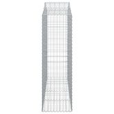 Kosze gabionowe, 14 szt, 200x50x160/180cm, galwanizowane żelazo