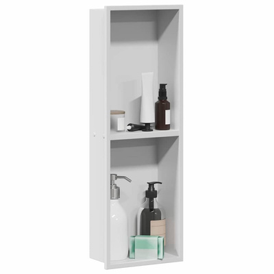 Nisza prysznicowa Biały 60 x 20 x 9,5 cm Stal nierdzewna