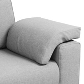 Sofa dwuosobowa Szary chmur 180 cm tkanina