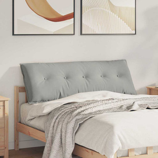 Poduszka na plecy Jasnoszary 140 x 50 cm Tkanina mikrofibrowa