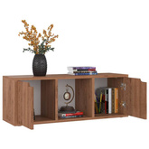 vidaXL Szafka pod TV, brązowy dąb, 88,5x27,5x30,5 cm