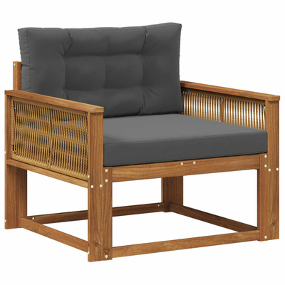 Środkowa sofa ogrodowa naturalny