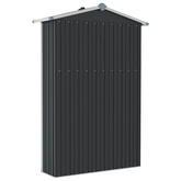Szopa ogrodowa, antracyt, 116x45x175 cm, stal galwanizowana