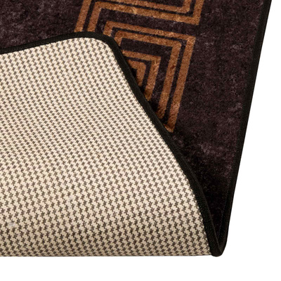 Chodnik dywanowy MARSA Czarny 80 x 250 cm Poliester i PVC