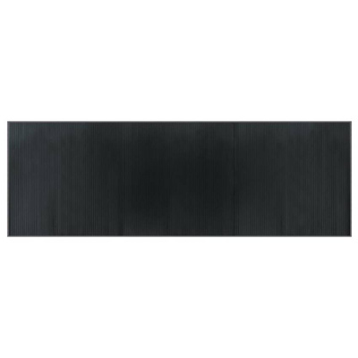 vidaXL Dywan prostokątny, szary, 100x300 cm, bambusowy