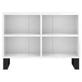 vidaXL Szafka pod TV, biała, wysoki połysk, 69,5x30x50 cm
