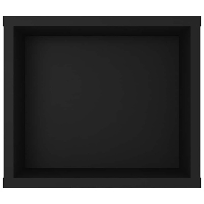 Wisząca szafka TV, czarna, 100x30x26,5 cm