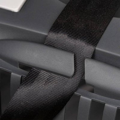 vidaXL Transporter dla zwierząt, szaro-czarny, 61x40x38 cm, PP