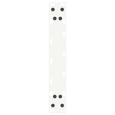 Nogi do stołu konsolowego w kształcie litery U 2 szt. Białe 38x(72-73) cm Stal