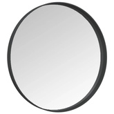 vidaXL Lustro ścienne, czarne, 50 cm